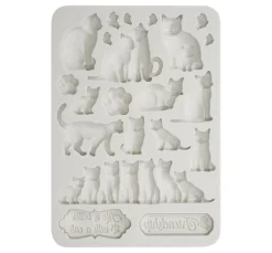 Silikonform "Orchids and Cats - Cats"