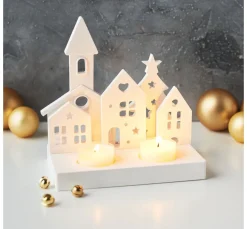 Silikon-Gießform "Häuserreihe" mit Steckkante