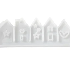 Silikon-Gießform "Häuserreihe", 5-fach
