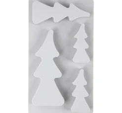 Silikon-Gießform "Tannenbäume"