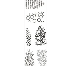 Silikonstempel für Faltblume "Design"