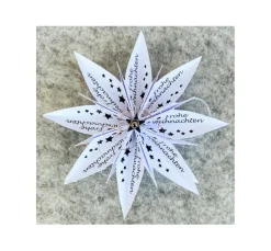 Silikonstempel für Faltstern Mittel 