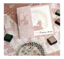 Silikonstempel "Snow Deers"
