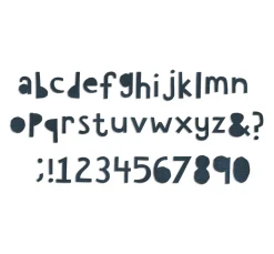 Sizzix Bigz Stanzschablone " XL Alphabet Die - Cutout Lower by Tim Holtz"