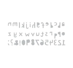 Sizzix Bigz Stanzschablone " XL Alphabet Die - Cutout Lower by Tim Holtz"