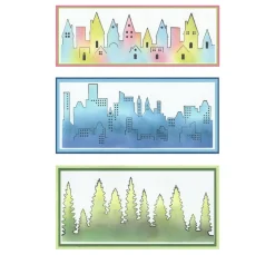 Sizzix Clear Stamp Set "Cosmopolitan - The View by Stacey Park"