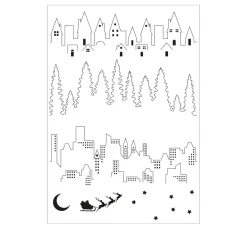 Sizzix Clear Stamp Set "Cosmopolitan - The View by Stacey Park"