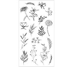 Sizzix Clear Stamps Set "Garden Botanicals"