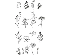 Sizzix Clear Stamps Set "Garden Botanicals"