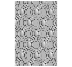 Sizzix 3D-Prägeschablone "Cosmopolitan - Golden Rings by Stacey Park"