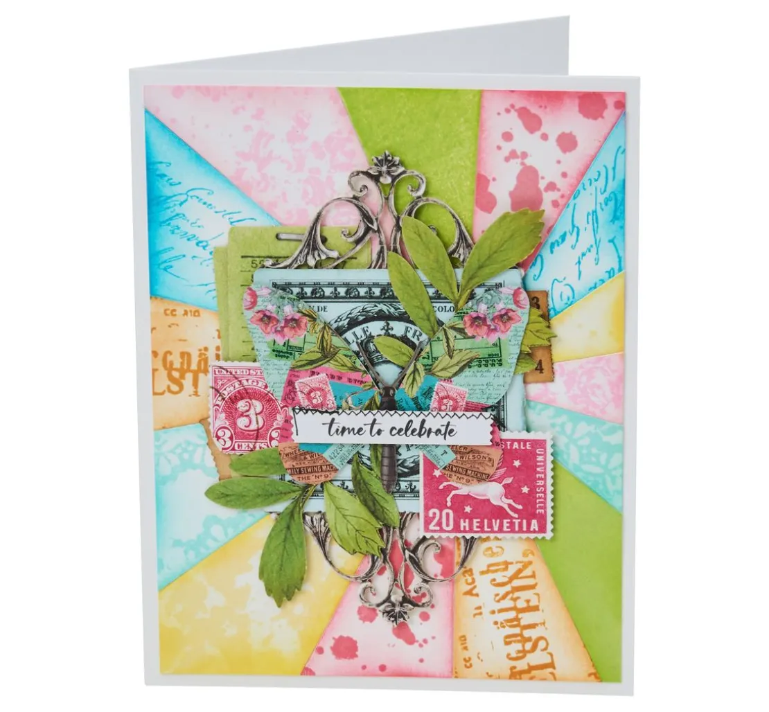 Sizzix Framelits Stanzschablone und Clear Stamps by 49 and Market