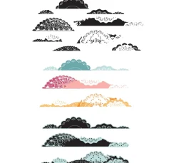 Sizzix Framelits Stanzschablone und Clear Stamps by 49 and Market