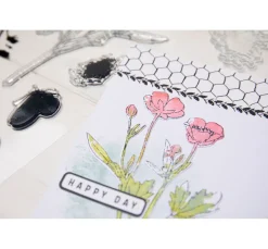 Sizzix Framelits Stanzschablone und Clear Stamps 