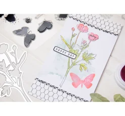 Sizzix Framelits Stanzschablone und Clear Stamps 