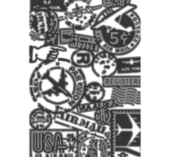 Sizzix Multi-Level-Prägeschablone "Vault Airmail by Tim Holtz"