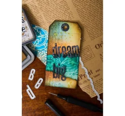 Sizzix Multi-Level-Prägeschablone "Vault Airmail by Tim Holtz"