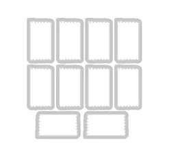 Sizzix Stanzschablone und Clear Stamps "Tab Stamp Alpha by 49 and Market"