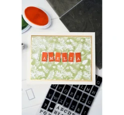 Sizzix Stanzschablone und Clear Stamps 