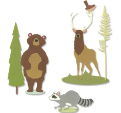 Sizzix Thinlits Stanzschablone "Forest Animals #2"