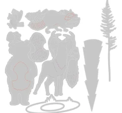 Sizzix Thinlits Stanzschablone "Forest Animals #2"