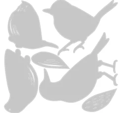 Sizzix Thinlits Stanzschablone "Feathered Friends by Tim Holtz"