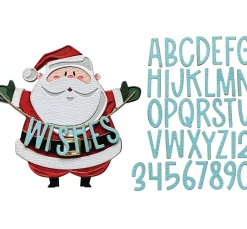 Sizzix Thinlits Stanzschablone "Santa Greetings Colorize by Tim Holtz"