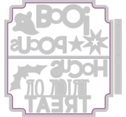 Sizzix Thinlits Stanzschablone "Halloween Toppers"