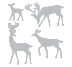 Sizzix Thinlits Stanzschablone "Darling Deer by Tim Holtz"