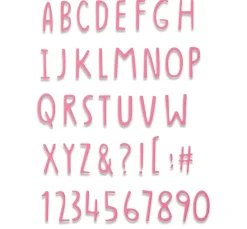 Sizzix Thinlits Stanzschablone "Hand Drawn Alphabet"