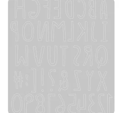 Sizzix Thinlits Stanzschablone "Hand Drawn Alphabet"