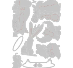 Sizzix Thinlits Stanzschablone "Forest Animals"