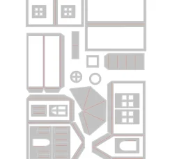 Sizzix Thinlits Stanzschablone "Paper Village #2 by Tim Holtz"