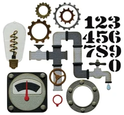 Sizzix Thinlits Stanzschablone "Vault Industrial by Tim Holtz"