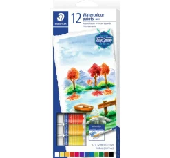 Staedtler Aquarellfarben-Set, 12 Tuben