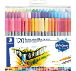STAEDTLER Doppelfasermaler, 120 St.