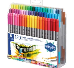 STAEDTLER Doppelfasermaler, 120 St.