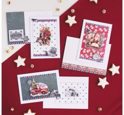 Stanzformen- und Stempel-Set „Happy Holidays“