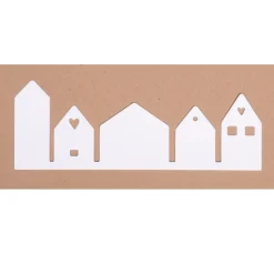 Stanzschablone "Häuserreihe"