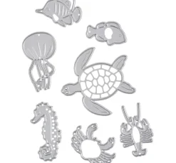 Stanzschablone "Meerestiere"