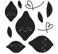 Stanzschablone "Vitamine"