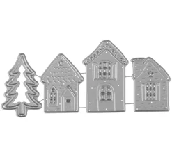 Stanzschablone "Winterhäuser"