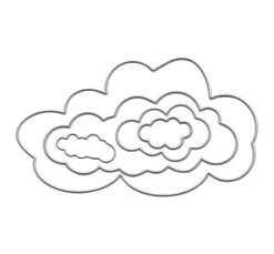 Stanzschablone "Wolken"