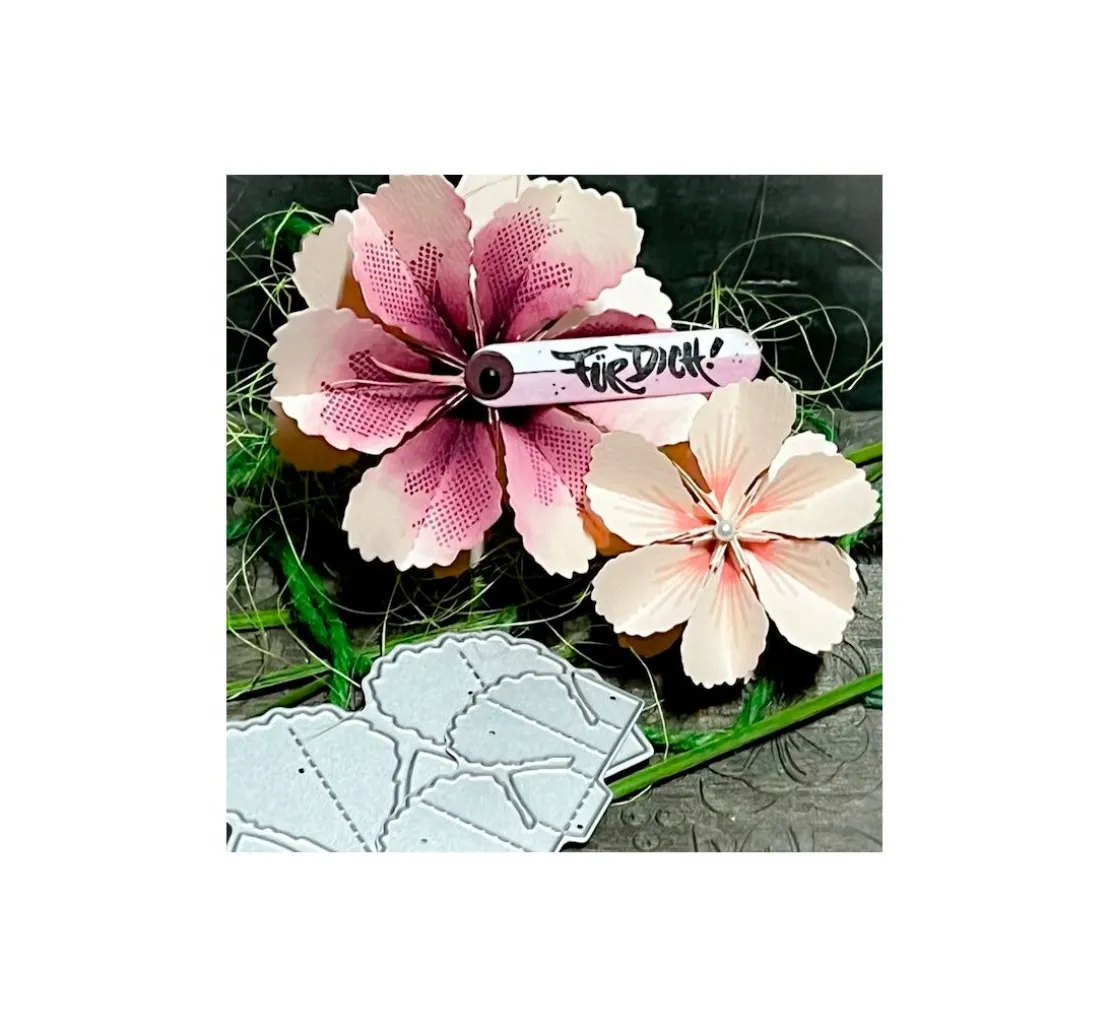 Stanzschablonen-Faltblume "Malva"