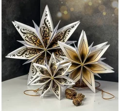 Stanzschablonen-Faltstern 