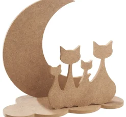 Steckmotiv "Katzen im Mond"