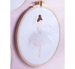 Stern-Aida, weiß, 110 cm breit