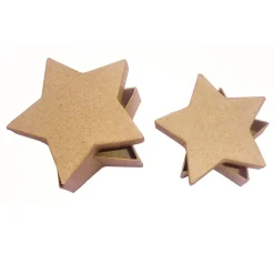 Sternschachteln, 2er-Set, Pappmachè