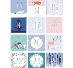 Sticker Adventszahlen "Winterzauber"
