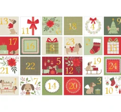 Sticker Adventszahlen "Woofy Christmas"
