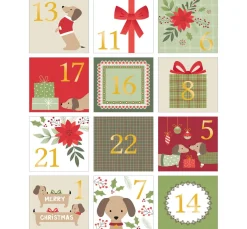 Sticker Adventszahlen "Woofy Christmas"